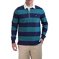 Brooks Brothers Men's Long Sleeve Stripe Rugby Shirt