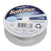 Soft Flex 21 Strand Beading Wire - Fine 0.14 Diameter - 100 Feet Design Wire