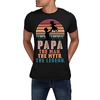 Papa The Men The Myth The Legend Shirts, Fathers Day Shirt, Dad Tshirt, Tshirts for Men
