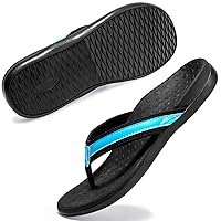 Plantar Fasciitis Feet Sandal with Arch Support - Best Orthotic flip Flops for Flat Feet，Heel Pain- for Women
