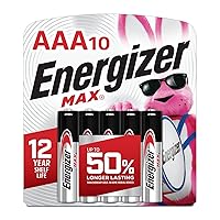 MAX AAA Batteries (10 Pack), Triple A Alkaline Batteries