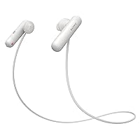 Sony WI-SP500 Wireless in-Ear Sports Headphones, White (WISP500/W) (Renewed)