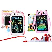 Unicorn LCD Writing Tablet for Kids Doodle Board + Kitty LCD Writing Tablet for Kids Doodle Board