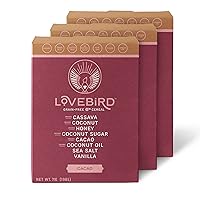 Lovebird Gluten Free Cereal Cacao 3 Pack - Organic Grain Free Cereals Paleo AIP Dairy Free Keto Friendly No Refined Sugar Healthy Snacks for Kids, Adults