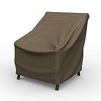 Budge NeverWet Hillside Oval Patio Table Cover, Premium Outdoor Waterproof Patio Furniture Covers, Medium, Black and Tan Weave