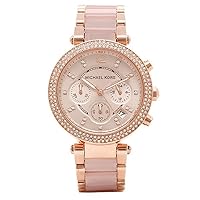 [Michael Kors] Michael Kors Women's Parker Chronograph Crystal Rose Gold MK5896 Watch [parallel import goods]