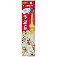 Colgate Battery Powered Kids Interactive Talking Toothbrush, Minions (Colors Vary)