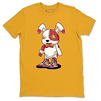 Cyborg Bunny 1 Retro High Og Light Fushion Red Design Sneaker Matching T-Shirt