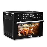 32QT Extra Large Air Fryer, 18-In-1 Air Fryer Toaster Oven Combo with Rotisserie, Digital Convection Oven Countertop Air Fryer, 6 Accessories, 1800w