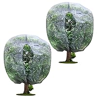 Garden Plant Cover Plant Protection Netting Bags with Zipper Fruit Tree Netting Cover Large Garden Mesh Netting Plant Net Cover Bags for Protecting Plants Trees Fruits Flowers 72x76 inch(Black, 2Pack)