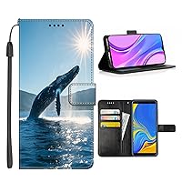 Wallet Case for Samsung Galaxy S24 S23 S23+ S22 S22+ S21 S21+ S20 S20+ S10 S10+ S9 S9+ S8 S7 Edge S6 Plus Ultra FE S10e 4G/5G with Whale-AC3,Multifunction Folio Pocket