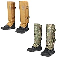 QOGIR Snake Gaiters Snake Chap: Waterproof Snake Guards Snake Bite Protection for Lower Legs, Snake Proof Gaiters Fit for Men & Women, Adjustable Size for Hunting Hiking and Farm Working