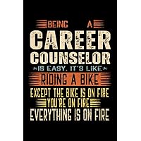 Career Counselor Notebook: Notebook gift to Career Counselor | 6 x 9 inches lined notebook with Date and Days | 110 pages (French Edition)