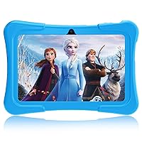 Kids Tablet, 7 inch Android Tablet for Kids, Quad-core 32GB ROM, Toddler Tablets with Bluetooth, WiFi, FM Parental Control, Dual Camera, GPS,Shockproof Case, Kids App Pre-Installed (Blue)