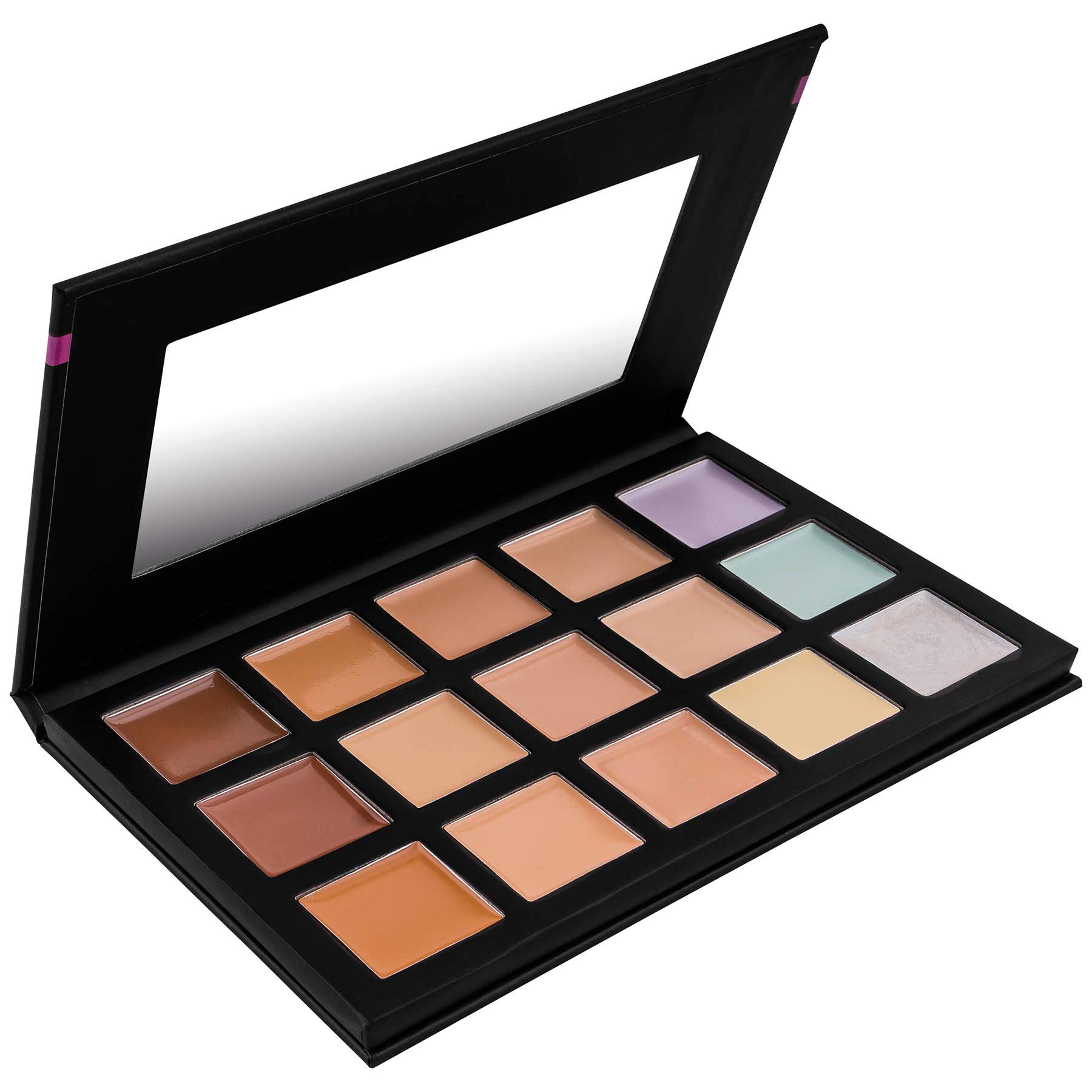 SHANY Cream Concealer/Color Correction Palette with Mirror - Layer 1 - Refill for the Contour and Highlight 4-Layer Makeup Kit