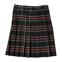 Cookie's Big Girls' Pleated Skirt - Black/red/White/Gold *Plaid #63*, 12