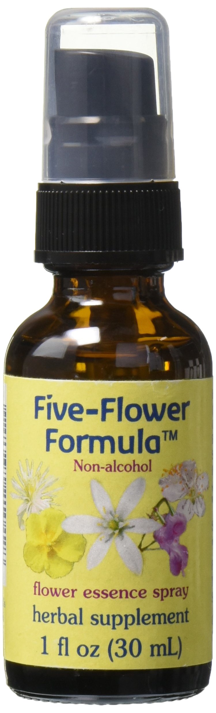 Flower Essence Services Five Flower Formula in Glycerin Spray, 1 Ounce
