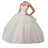 Women's Sweetheart Quinceanera Party Dress Tulle Appliques Girls Ball Gowns for 16