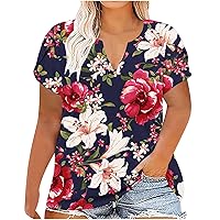 Women Shirts Plus Size Long Sleeve Plus Size Tops for Women Comfortable Petal Sleeve T Shirts Summer V Neck Lo