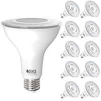 Sunco 10 Pack PAR30 LED Bulbs, Flood Light Residential Outdoor Indoor CRI90 75W Equivalent 11W, Dimmable, 5000K Daylight, 850 Lumens, E26 Base, Exterior, Wet-Rated, Super Bright, IP65 Waterproof - UL