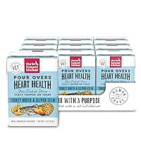 The Honest Kitchen Functional Pour Overs: Heart Health - Turkey Broth & Salmon Stew Dog Food Topper, 5.5 oz x12