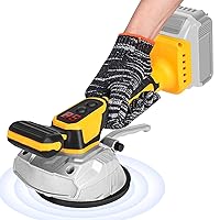 Cordless Tile Vibration Leveling Machine,for Dewalt 20V Max Battery,Ecarke Portable Tiler Vibrator Tool with 8 Adjustable Speed,Suction Cup,Digital Display for Floor,Tile,Wall (Yellow)