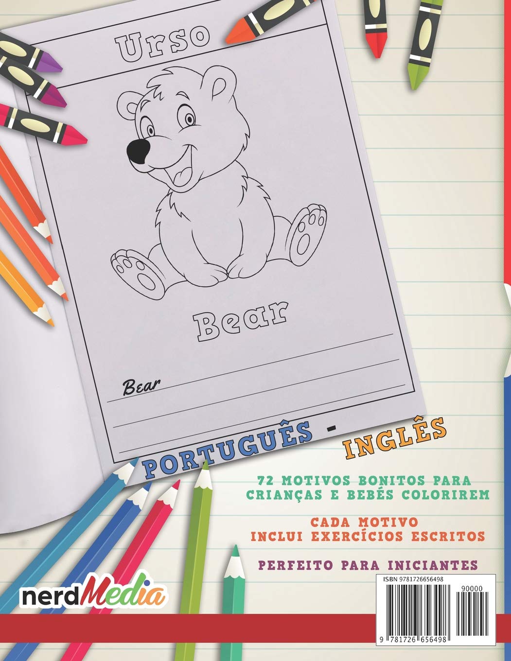 Livro de colorir Português - Inglês I Aprender Inglês para crianças I Pintura e aprendizagem criativas (Aprenda idiomas) (Portuguese Edition)