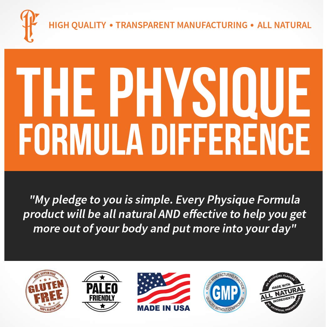 Physique Formula BCAAs with Stevia All Natural Branched Chain Amino Acids Powder with Glutamine & Sweetened with Stevia.Caffeine & Sucralose Free Grape Flavor No Sugar