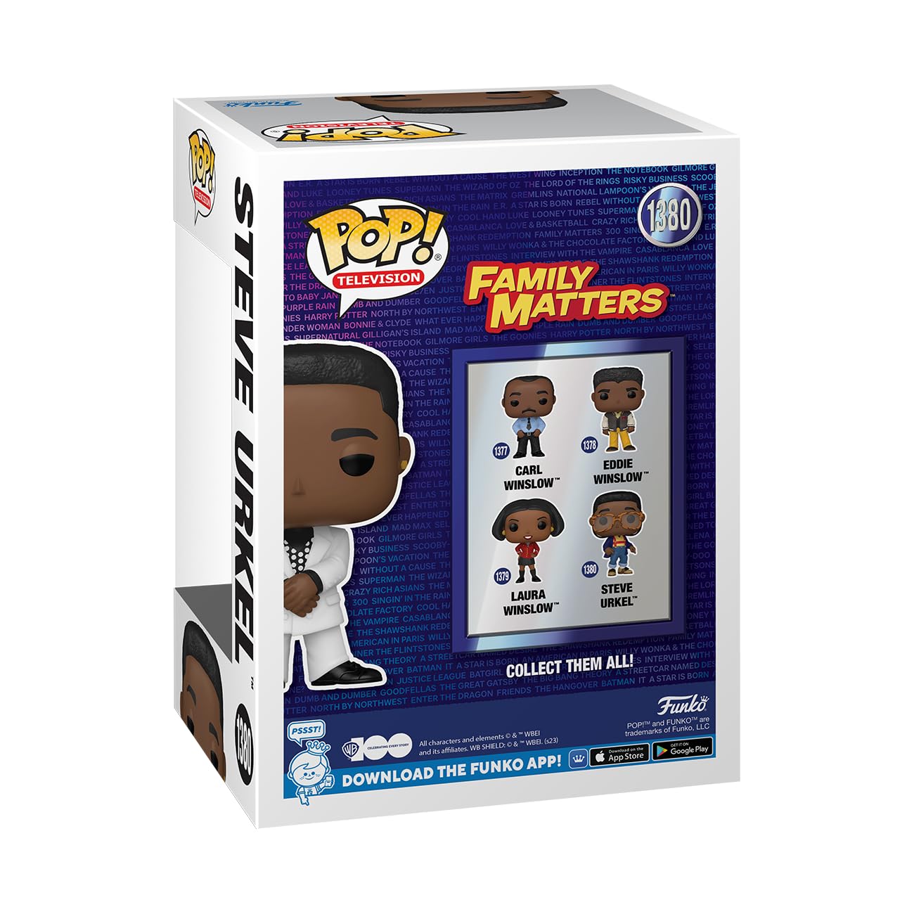 Funko Pop! TV: WB 100 - Family Matters, Steve Urkel with Chase (Styles May Vary)