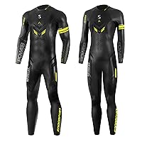 Synergy Triathlon Thermal Wetsuit 5/3mm - Endorphin Full Sleeve Smoothskin Neoprene for Open Water Swimming