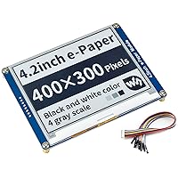 4.2inch E-Ink Display Module 400x300 Pixel Black,White Two-Color 3.3V-5V E-Paper Screen LCD Support Full Refresh SPI Interface for Raspberry/Jetson Nano/Ard/Nucleo