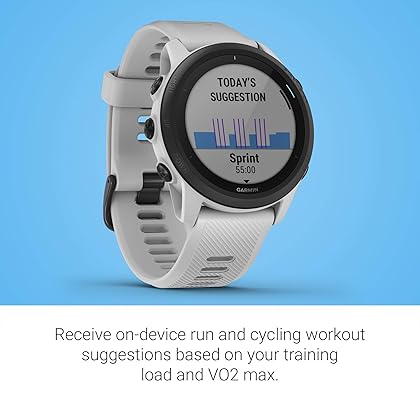 Garmin Forerunner 745, GPS Running Watch, Detailed Training Stats and On-Device Workouts, Essential Smartwatch Functions, Whitestone