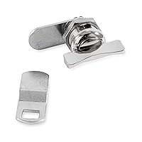 Offset Cam Lock | Features an Easy Turn Thumb-Operated Style Lock, Includes a 5/8-Inch Offset and a Straight CAM, and Designed for New/Replacement Installations on RVs, Boats, and More (44333)