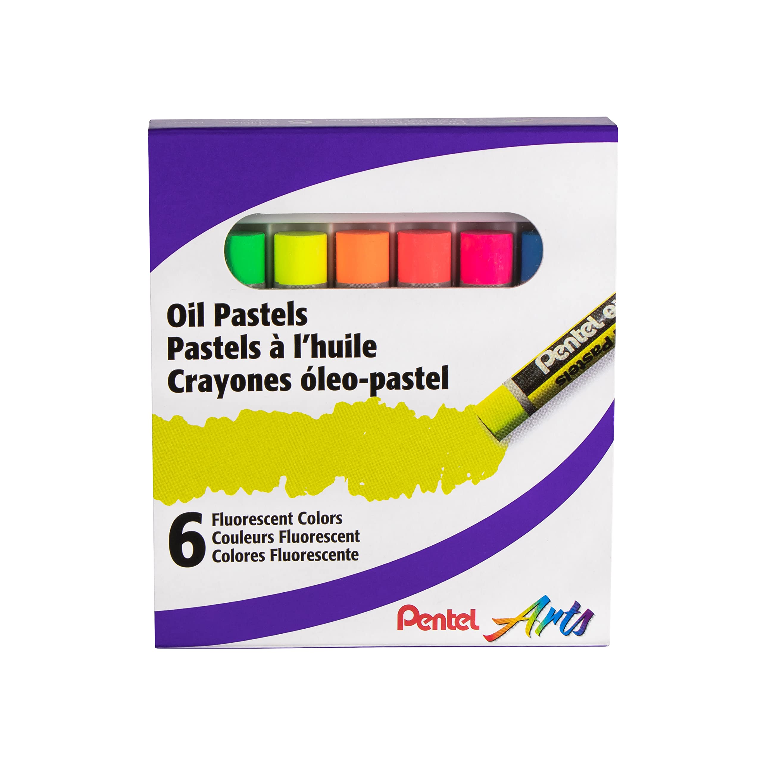 Pentel Arts Fluorescent Oil Pastels