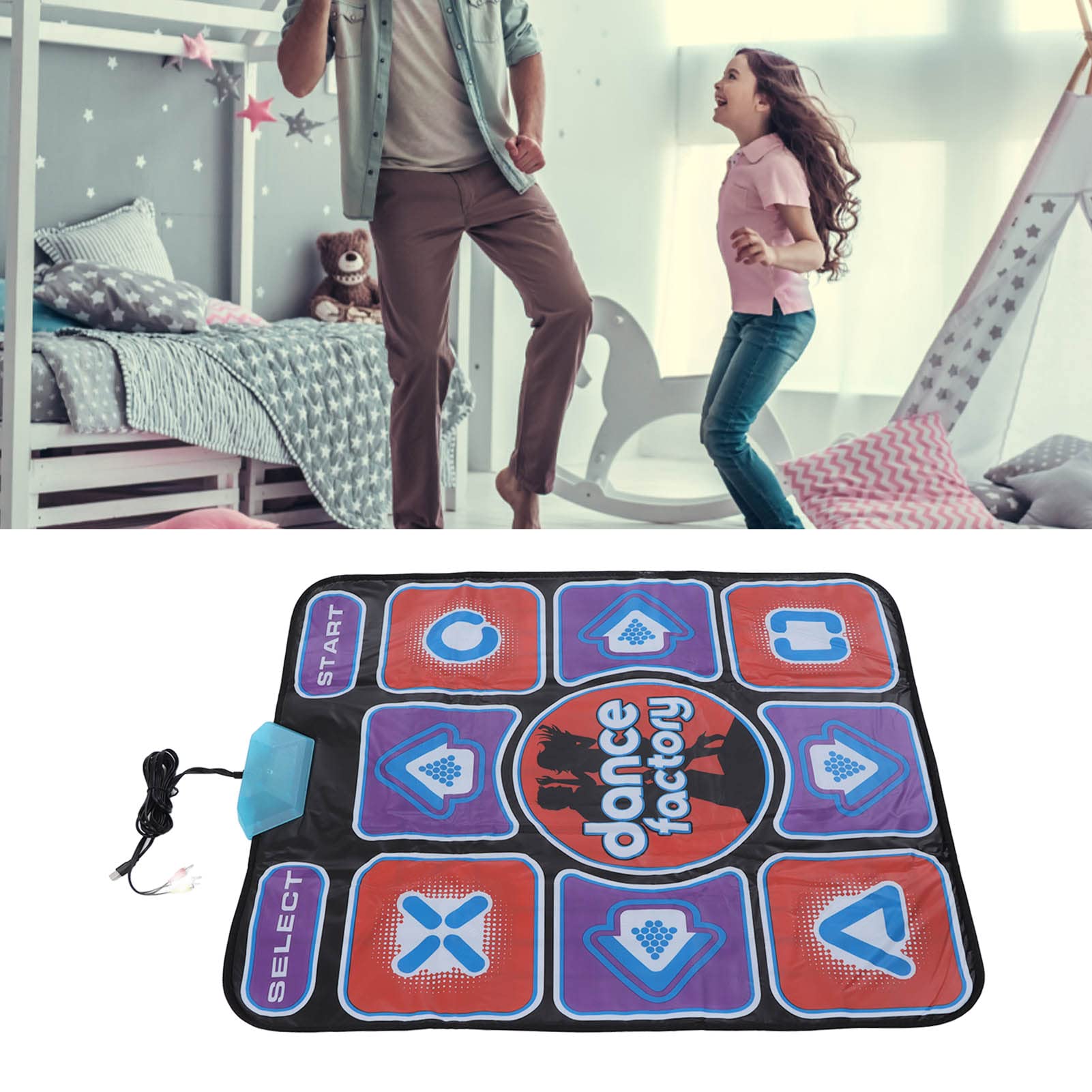 Pilipane Dance Mat,Musical Electronic Dance Mat Gift for 3 to 12 Year Old Girls Boys,Built in Music,Soft Prevent Slip Musical Dance Mat,Christmas Birthday Gifts for Boys Girls,for TV