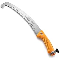 Pruning Manual Hand Saw // Hand Held or with Extension Manual Pole Saw for Tree Trimming // Fits All Extension Poles with Standard US Acme Thread // Tree Limb Hand Saw (Pole Sold Separately)