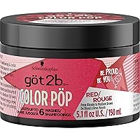 Color Pop Semi-Permanent Hair Color Mask, Red, 5.1 oz