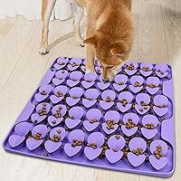 Snuffle Mat for Large Dogs,Silicone Slow Feeder Lick Down Eating,Encourages Natural Foraging Skill,Relieving Stress,Interactive Feed Game Toy All Breed Dogs