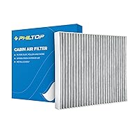 PHILTOP Cabin Air Filter, Replacement for CF10743, Town & Country 2008-2016, Grand Caravan 2008-2020, Armada 2017-2021, Premium ACF007 Cabin Filter with Activated Carbon Filter Up Dust Pollen Odor