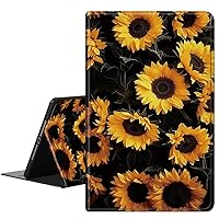 Case for Kindle Scribe 10.2 Inch (2022 Released),PU Leather Slim Standing Smart Cover Case with Auto Sleep/Wake for Kindle Scribe 2022 e-Reader,Sunflowers