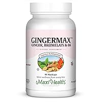 Gingermax - Ginger - Bromelain & Vitamin B6 - Digestion Health - 60 Capsules - Kosher