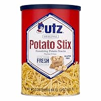 Utz Quality Foods Original Shoestring Potato Stix, 15 oz. Cans (4-Pack)