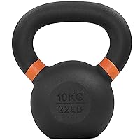 Yes4All Kettlebell Weights Cast Iron/Kettlebells Powder Coated - Strength Training, Home Gym, Full-body Exercises