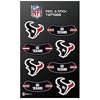 Rico Industries NFL Football Peel & Stick Temporary Tattoos - Eye Black - Game Day Approved