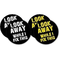 Look Away While I Fix This Hard Hat Sticker | Helmet Decal Label Lunch/Tool Box