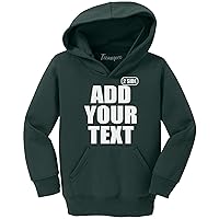 TEEAMORE Custom Youth Hoodies Add Your Personalized Pullover Hooded Text Team Name Number Front & Back Side