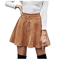 Women Pleated Tennis Skirt with Pockets Boho Lightweight Sport Skirt Pleated Golf Sport Mini Skirt