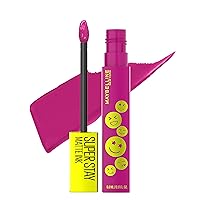 Maybelline Super Stay Matte Ink Liquid Lip Color, Moodmakers Lipstick Collection, Long Lasting, Transfer Proof Lip Makeup, Reviver, Plum, 1 Count