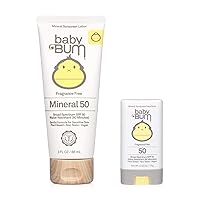 Sun Bum Baby Bum Spf 50 Sunscreen Face Stick and Lotion Mineral Uva/uvb Face and Body Protection for Sensitive Skin Fragrance Free Travel Size Sun Bum Baby Bum Spf 50 Sunscreen Face Stick and Lotion Mineral Uva/uvb Face and Body Protection for Sensitive Skin Fragrance Free Travel Size