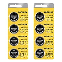 Toshiba CR2450 3 Volt Lithium Coin Battery (8 pcs)
